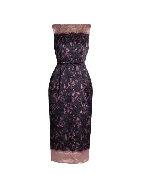 Rochie midi Erdem din satin roz