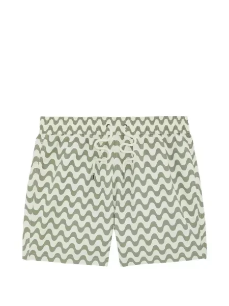 Slip de baie Frescobol Carioca cu imagine verde