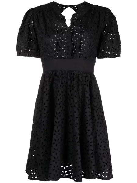 Rochie mini Pinko cu broderie scurtă de costum negru