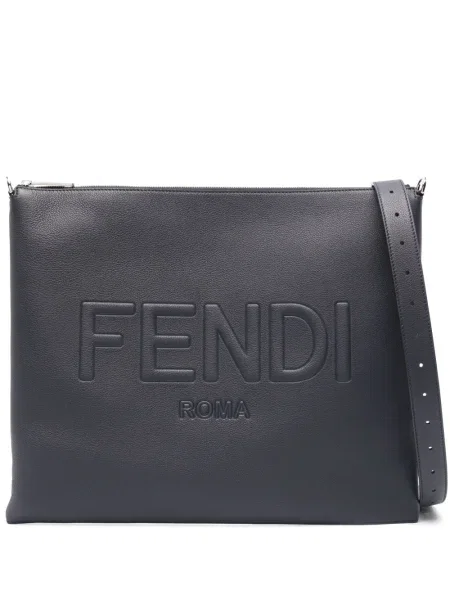 Geantă Fendi din piele albastru