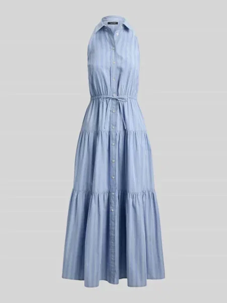 Dopasowana sukienka casualowa z czystej bawełny Lauren Ralph Lauren