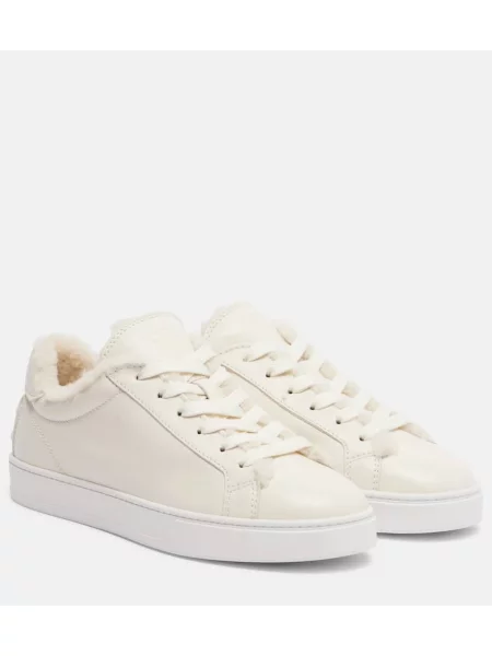 Sneakerși Tod's din piele alb