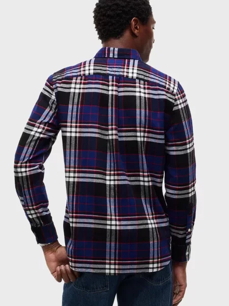Картата сорочка Tommy Hilfiger синя