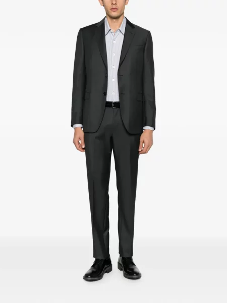 Σατέν σύνολο Zegna με πέτο γκρι