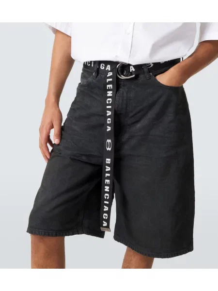 Cu centură bermude Balenciaga negru
