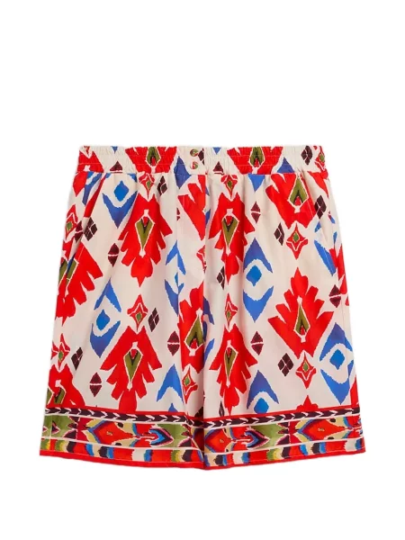 Pantaloni scurți Momoni din poplin roșu