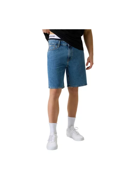 Pantaloni Guess albastru