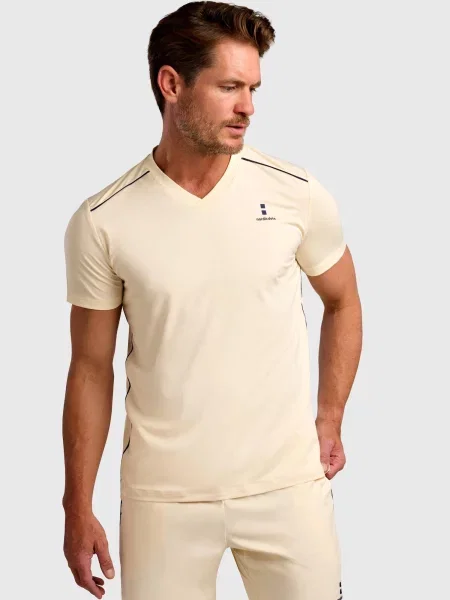 Nordicdots Tricou funcțional Performance V-Tee deschis galben