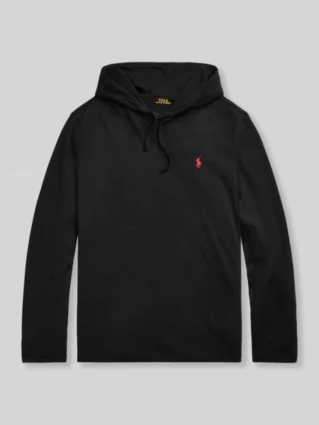 Bluza z kapturem o kroju regular fit z czystej bawełny Polo Ralph Lauren czarna