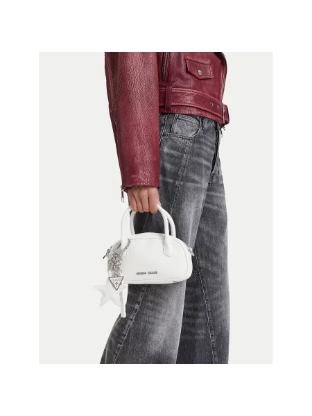 Τσάντα Guess Jeans λευκό