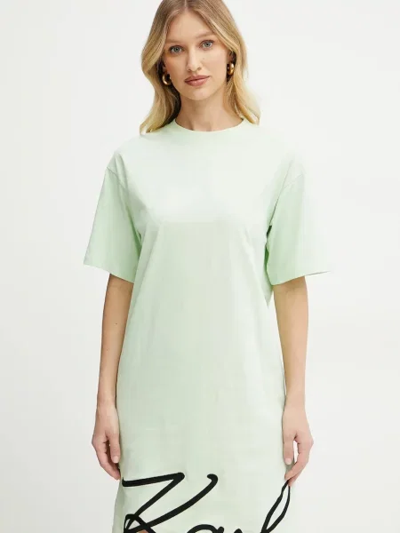 Karl Lagerfeld sukienka mini oversize zielony