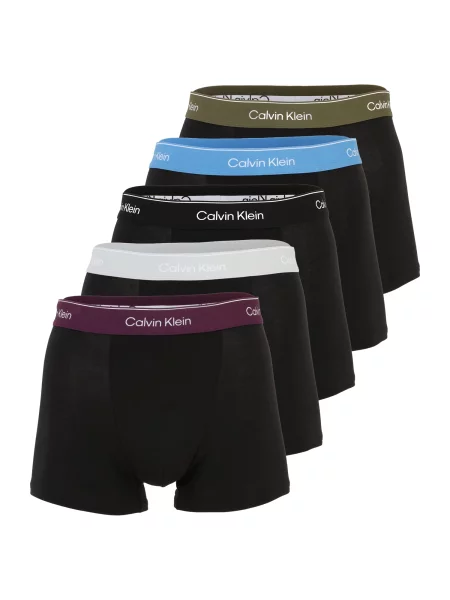 Calvin Klein Underwear Boxeri albastru / gri deschis / oliv / mov zmeură / negru alb