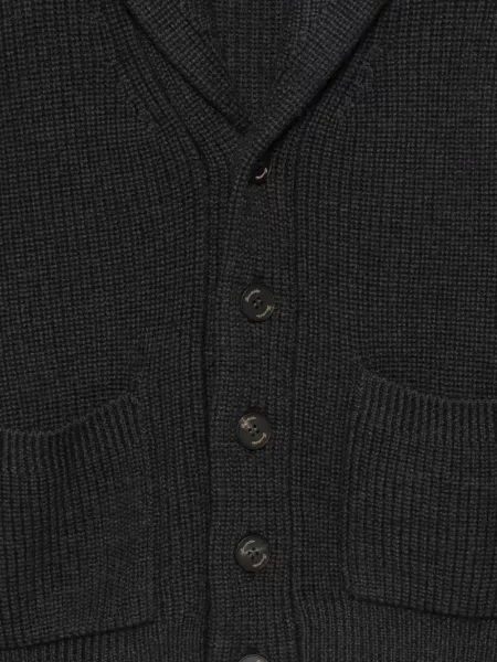 Gulerat cardigan Drumohr gri