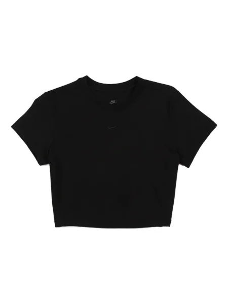 Dzianinowa koszulka Nike o krotszym kroju garniturowa szara