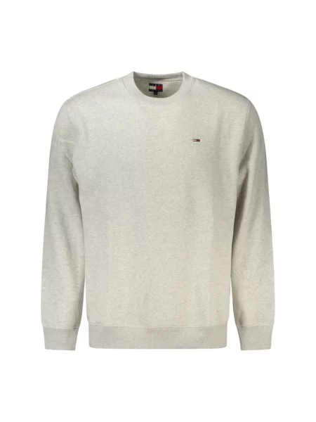 Bluza Tommy Jeans z długim rękawem szara
