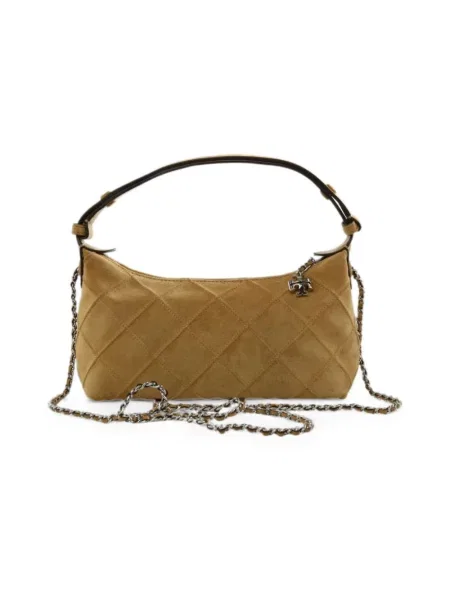Tory Burch Torebka Na Ramię Fleming beige szara