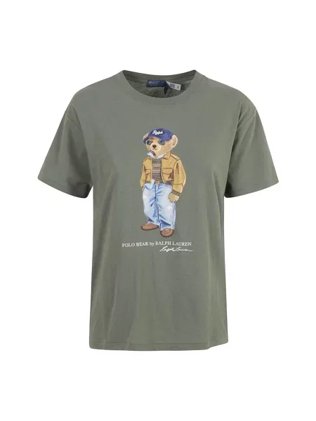 Koszulka polo Ralph Lauren z dżerseju zielona