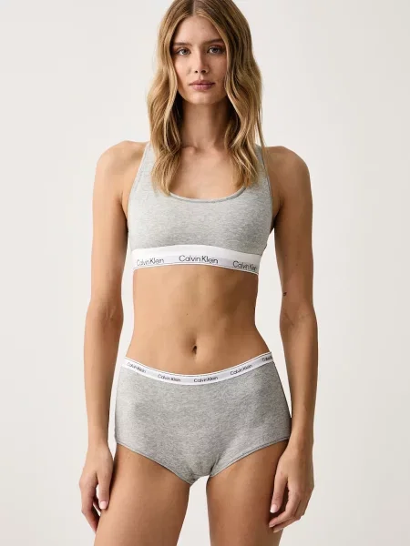 Calvin Klein Underwear nohavičky dámske s bavlnou sivá