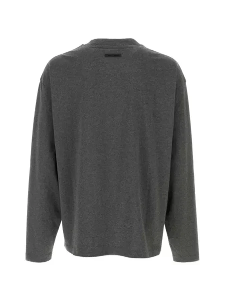 Lung tricou Fear Of God Essentials cu autograf gri