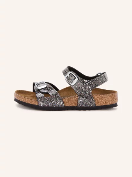 Birkenstock Sandały Rio schwarz czarne