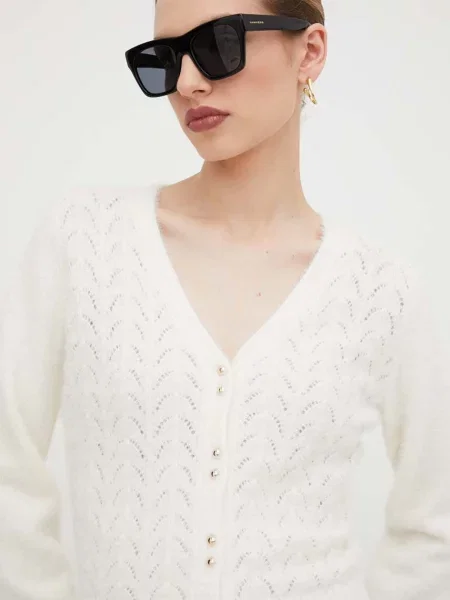 Morgan Geacă tricotată fildeş bej