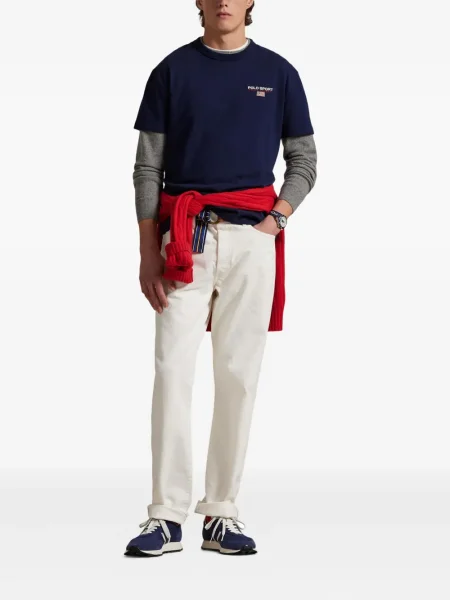 Căciulă Polo Ralph Lauren de catifea cord cu dungi de costum alb