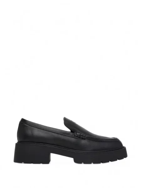 Pantofi loafer Calvin Klein Jeans chunky cu autograf negru