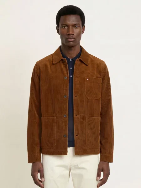 Tommy Hilfiger Kordová Svrchní Košile koňaková