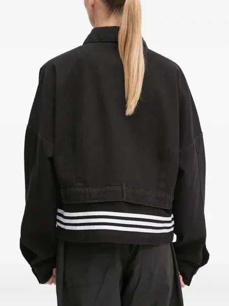 Sneakerși Adidas Terrex cu șireturi cu dungi din dantelă negru