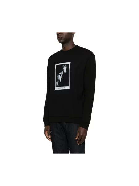 Bluza Emporio Armani z nadrukiem czarna