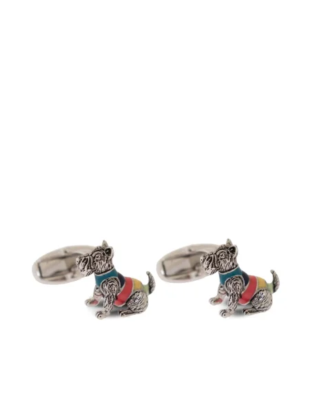 Spinki do mankietów Paul Smith w paski srebrne