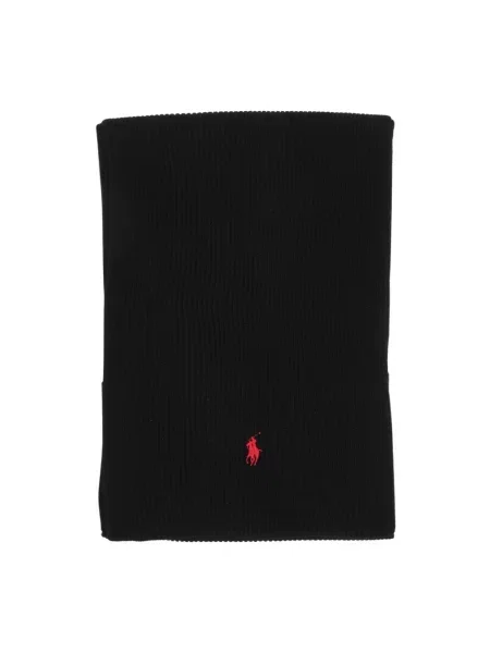 Szal Polo Ralph Lauren wełniana czarna