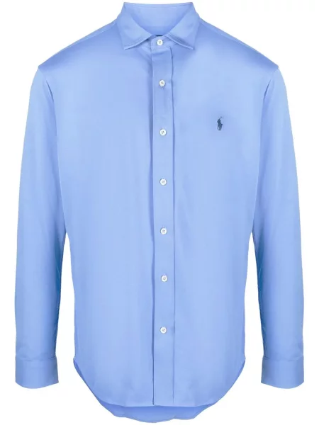 Haftowana koszulka Polo Ralph Lauren niebieska