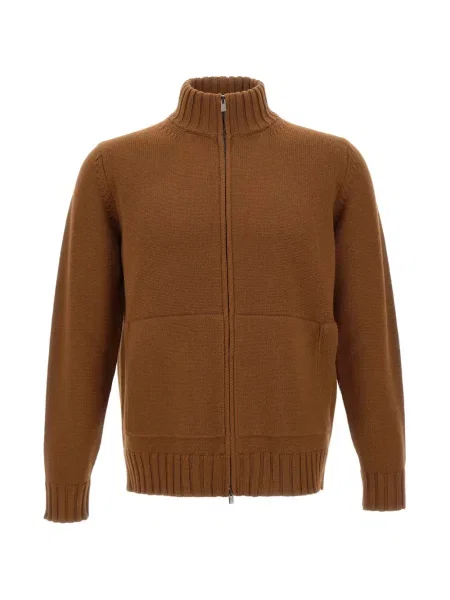 Cardigan Filippo De Laurentiis de lână maro
