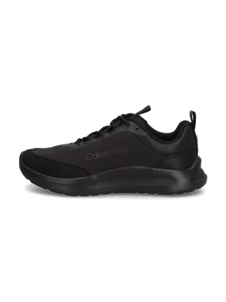 Obuv Calvin Klein Light Eva Runn Essential Laceup Suede triple black černé