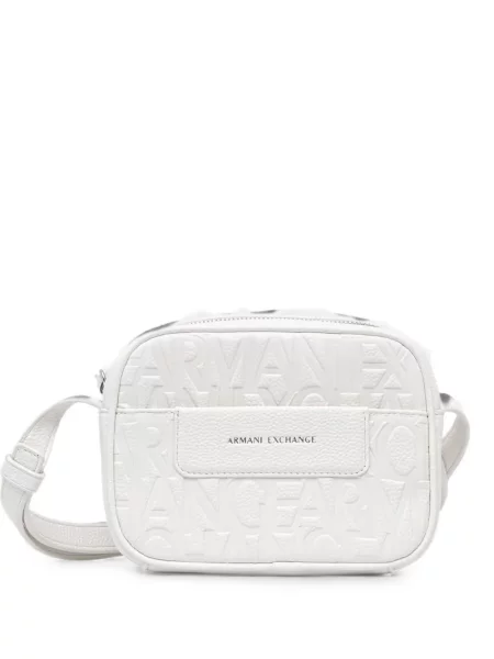 Geanta crossbody Armani Exchange cu autograf alb
