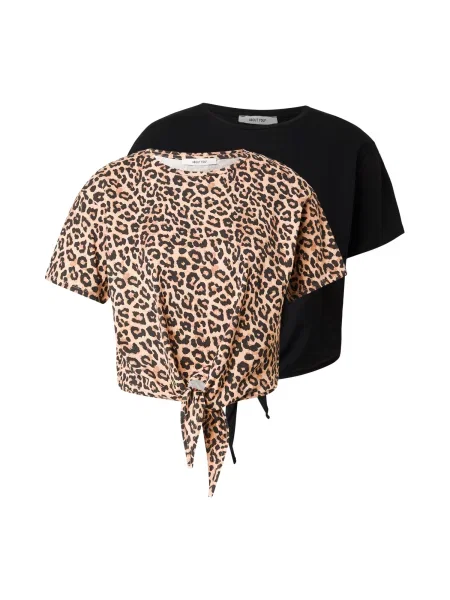 ABOUT YOU Tricou Marcella maro / maro cappuccino negru