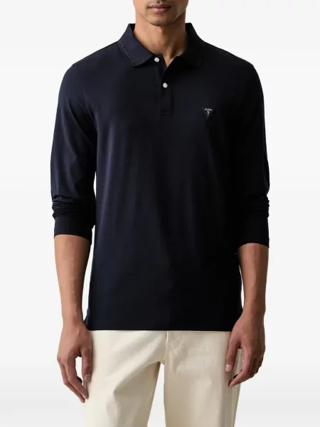 Μακρύς polo Guess με κέντημα μπλε