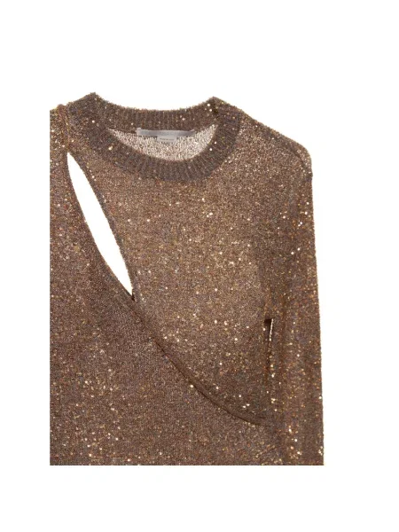 Sukienka Stella Mccartney brązowa