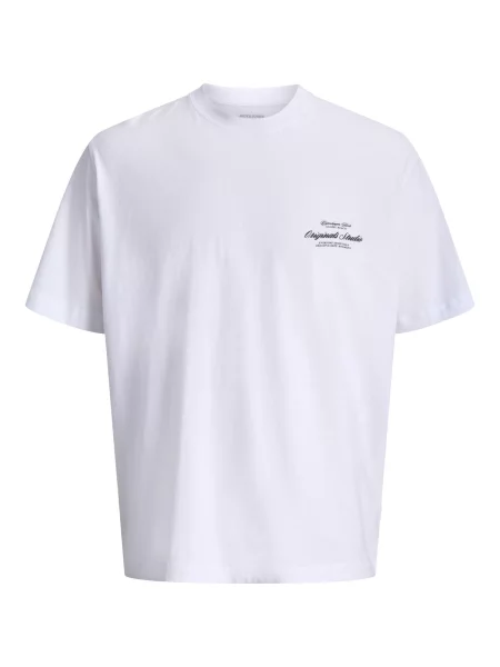 JACK & JONES Tricou JORNORREBRO negru alb