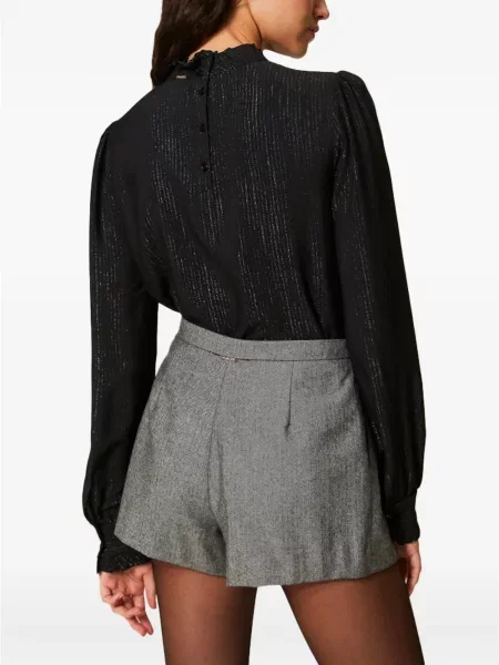 Bluză Twinset de mătase negru