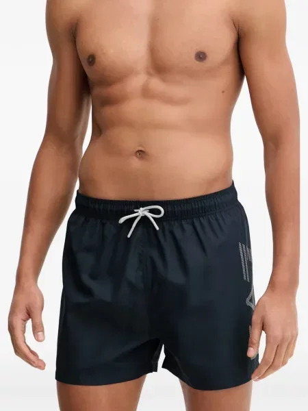 Slip de baie Ea7 Emporio Armani cu imagine cu cordon albastru