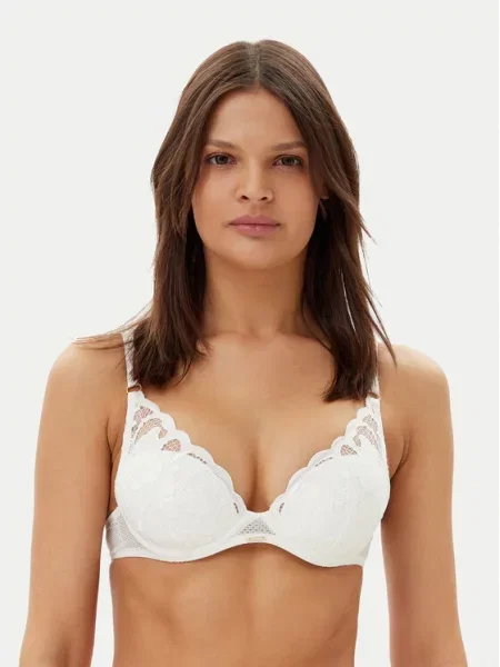 Chantelle Biustonosz z fiszbiną Fleurs Signature biały