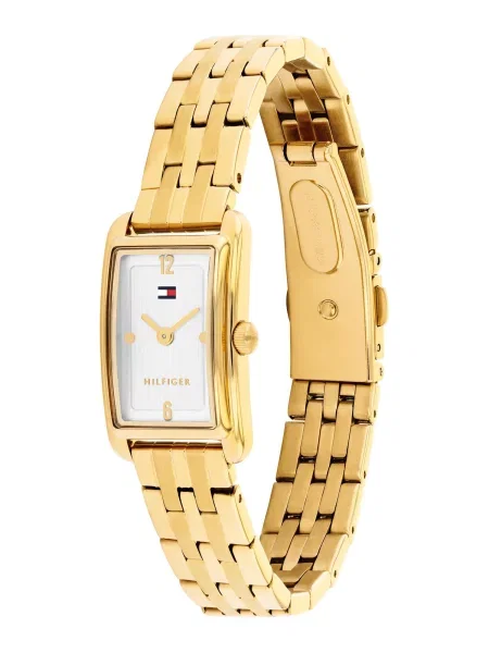 TOMMY HILFIGER Ceas analogic MADISON auriu / perlat alb