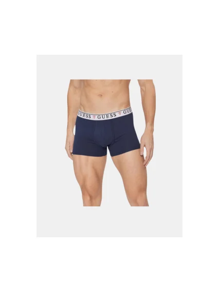 GUESS Boxeralsók kék / piros fekete