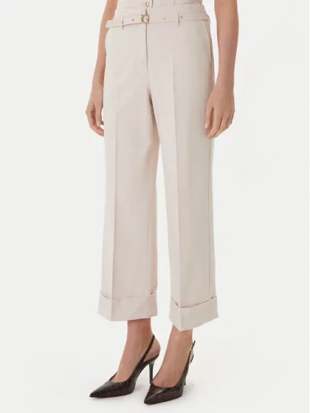 Guess Штани з тканини бежевий