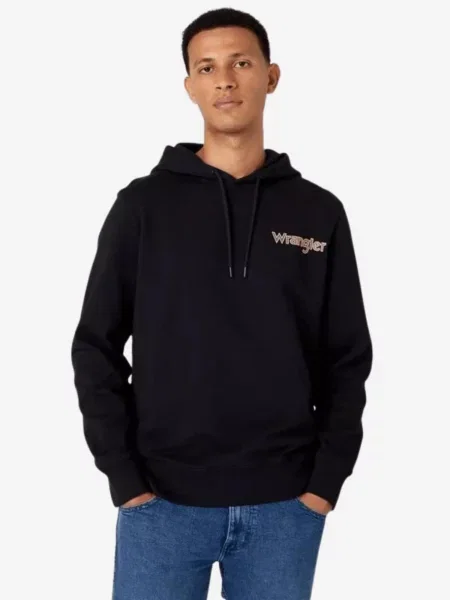 WRANGLER Tréning póló fekete