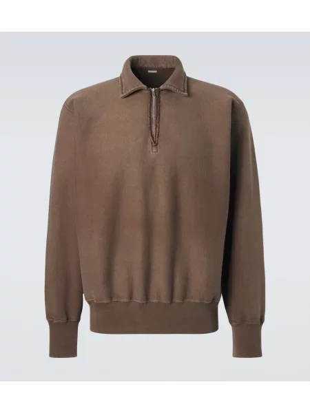 Polovična zadrga jopa iz flisa A.presse iz flisa rjava