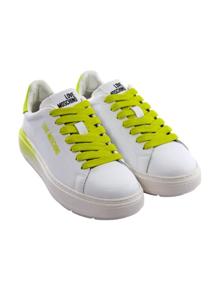 Sneakersy Love Moschino skórzane białe