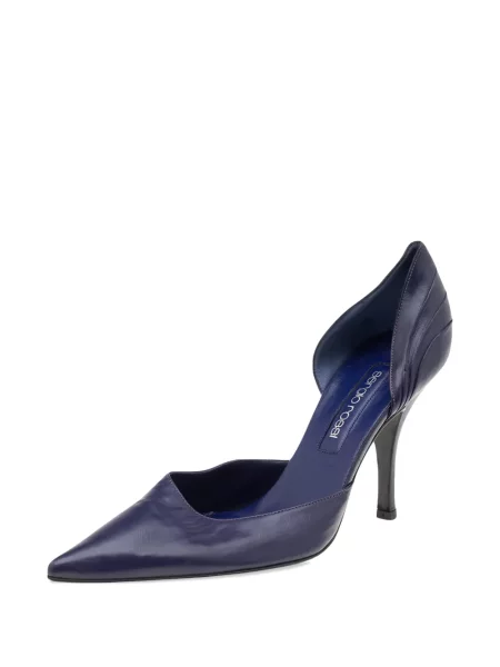 Pantofi cu toc Sergio Rossi din piele violet